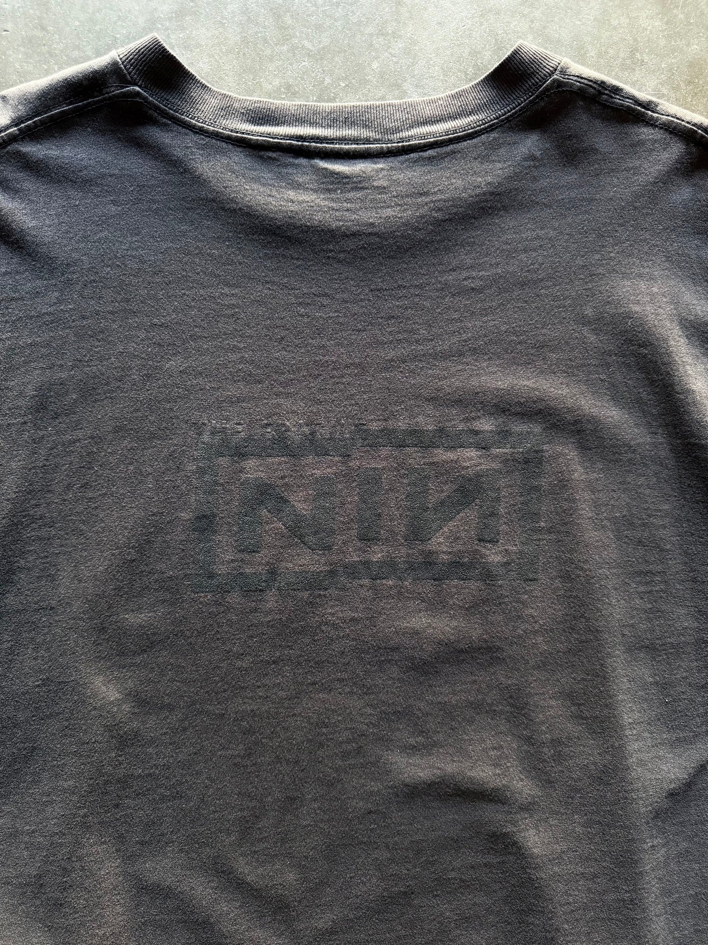 90’s Nine Inch Nails Black On Black Band Shirt