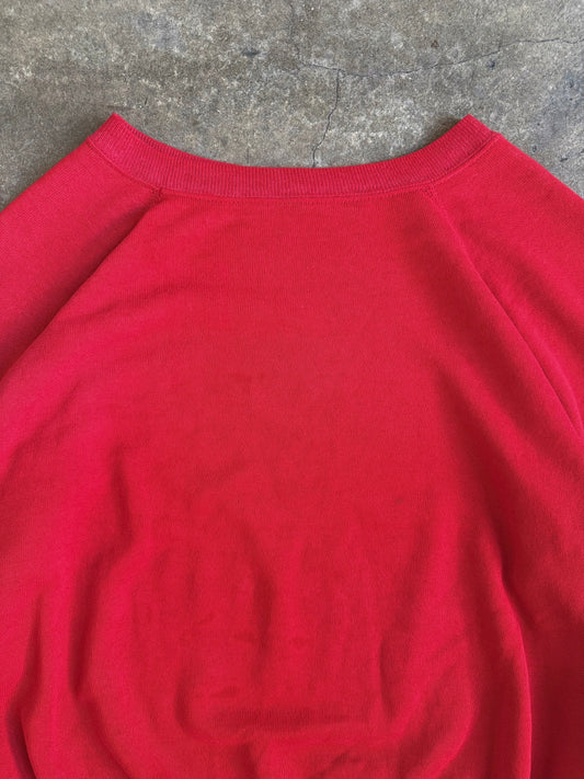 80’s Cherry Red Crewneck Sweatshirt