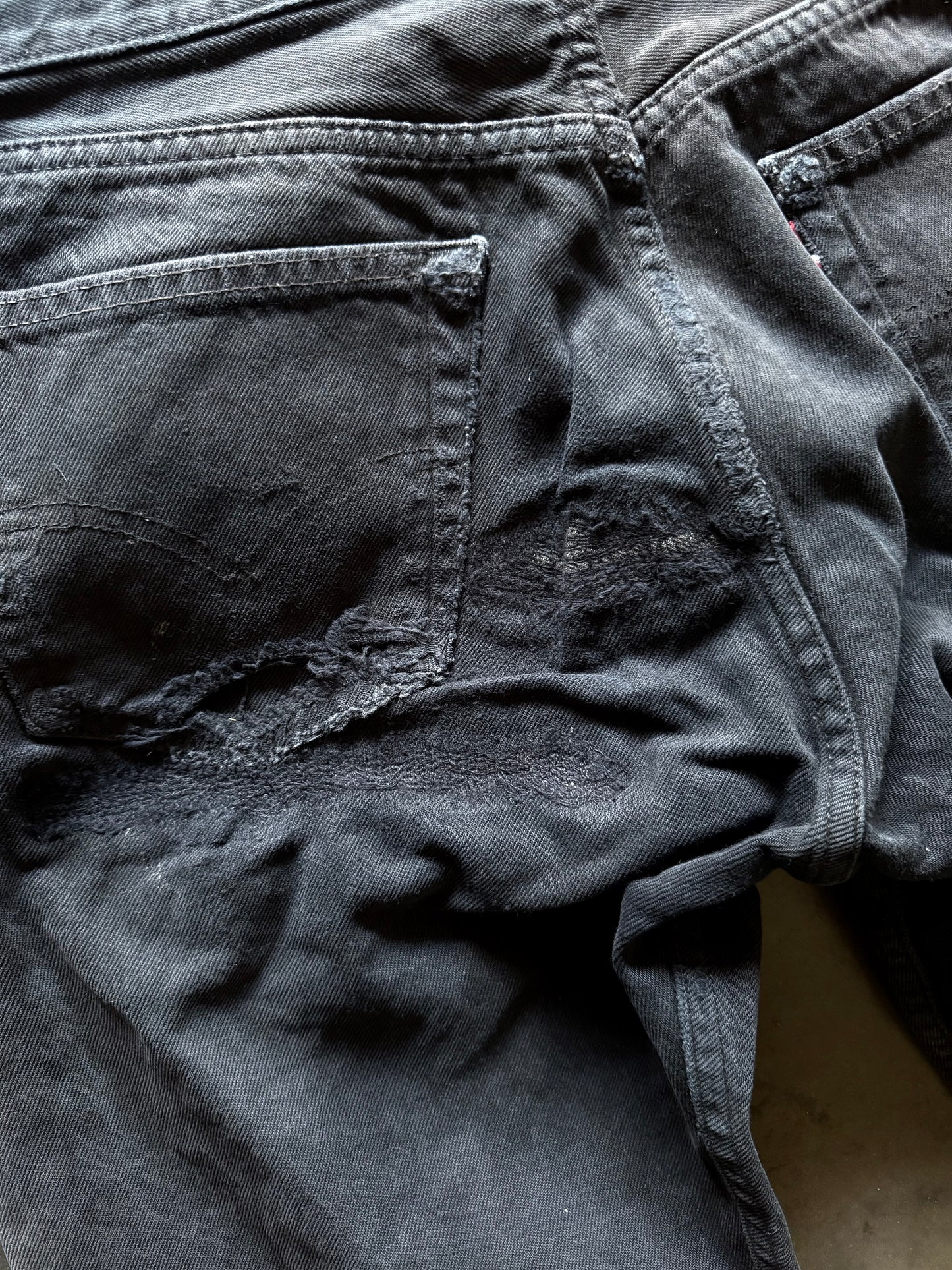 2000’s Thrashed & Repaired Levi’s Jeans