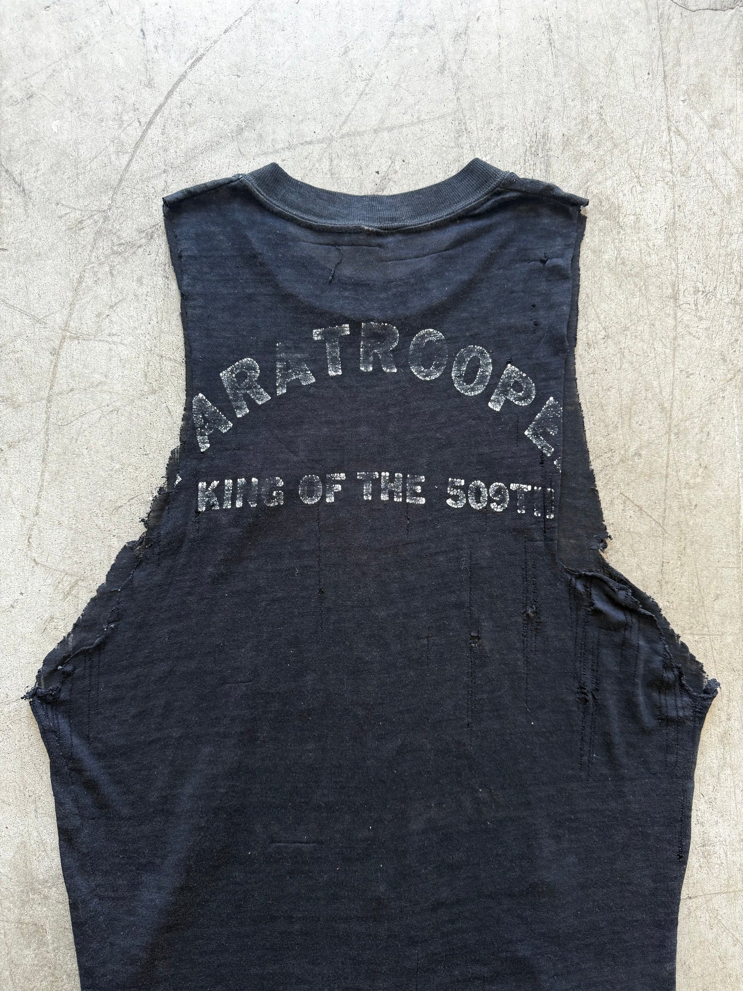 80’s Thrashed Airborne Artillery Sleeveless Shirt