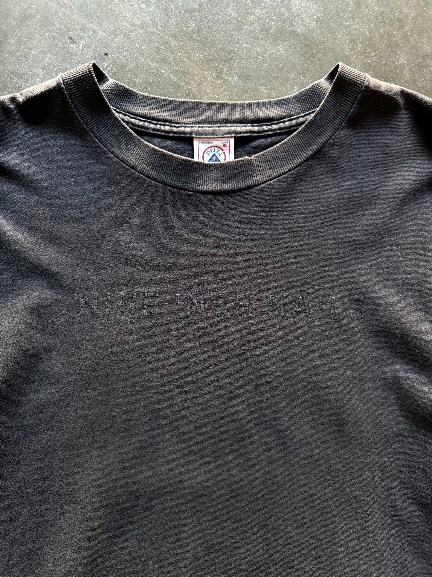 90’s Nine Inch Nails Black On Black Band Shirt