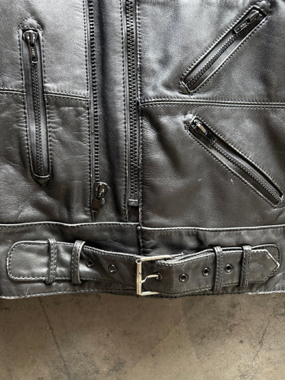90’s Steinmark German Biker Leather Jacket