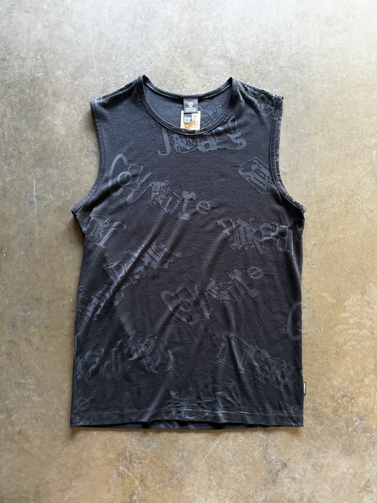 2000’s Versace Jeans Couture Emboss Sleeveless Top