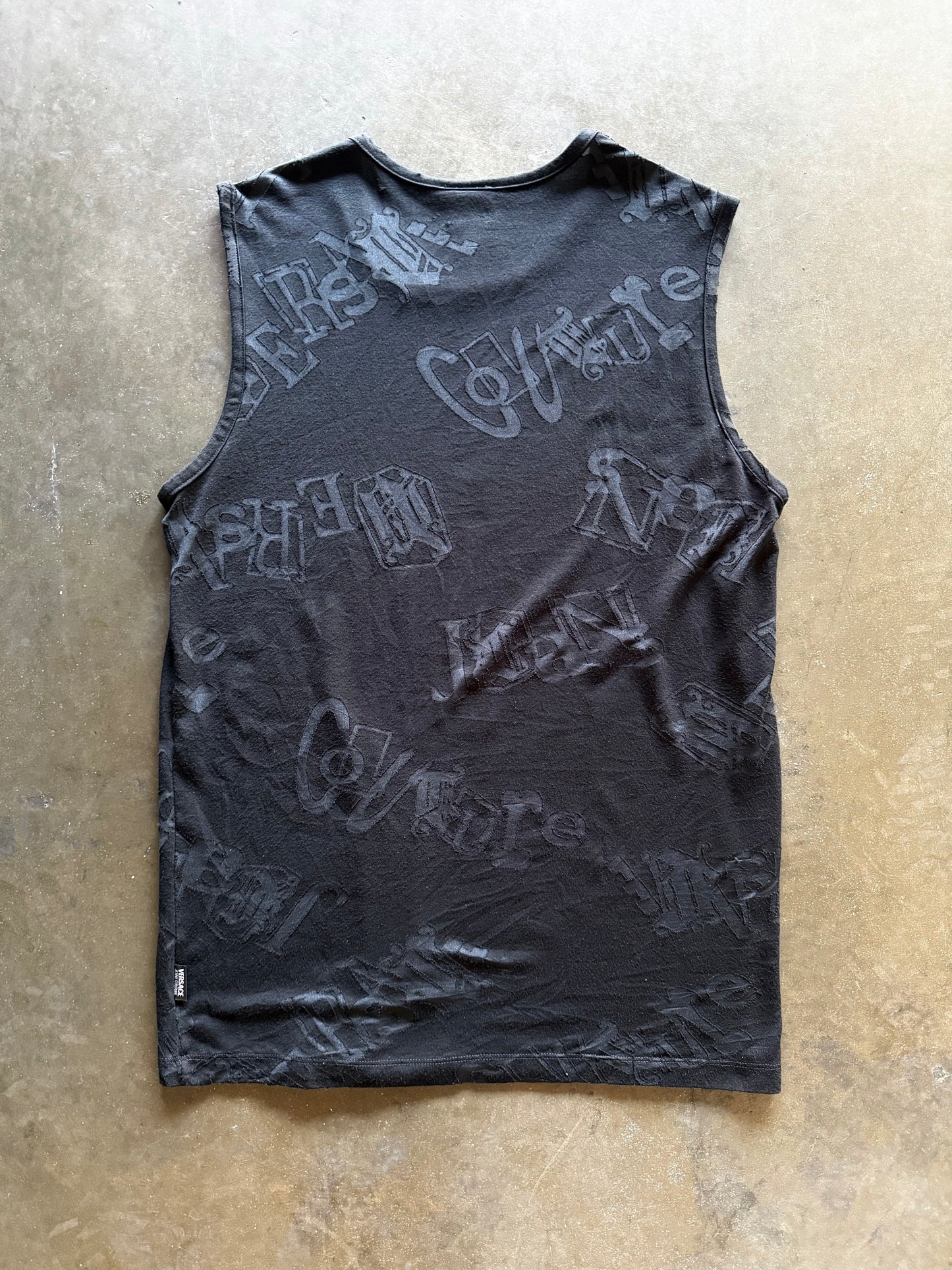 2000’s Versace Jeans Couture Emboss Sleeveless Top