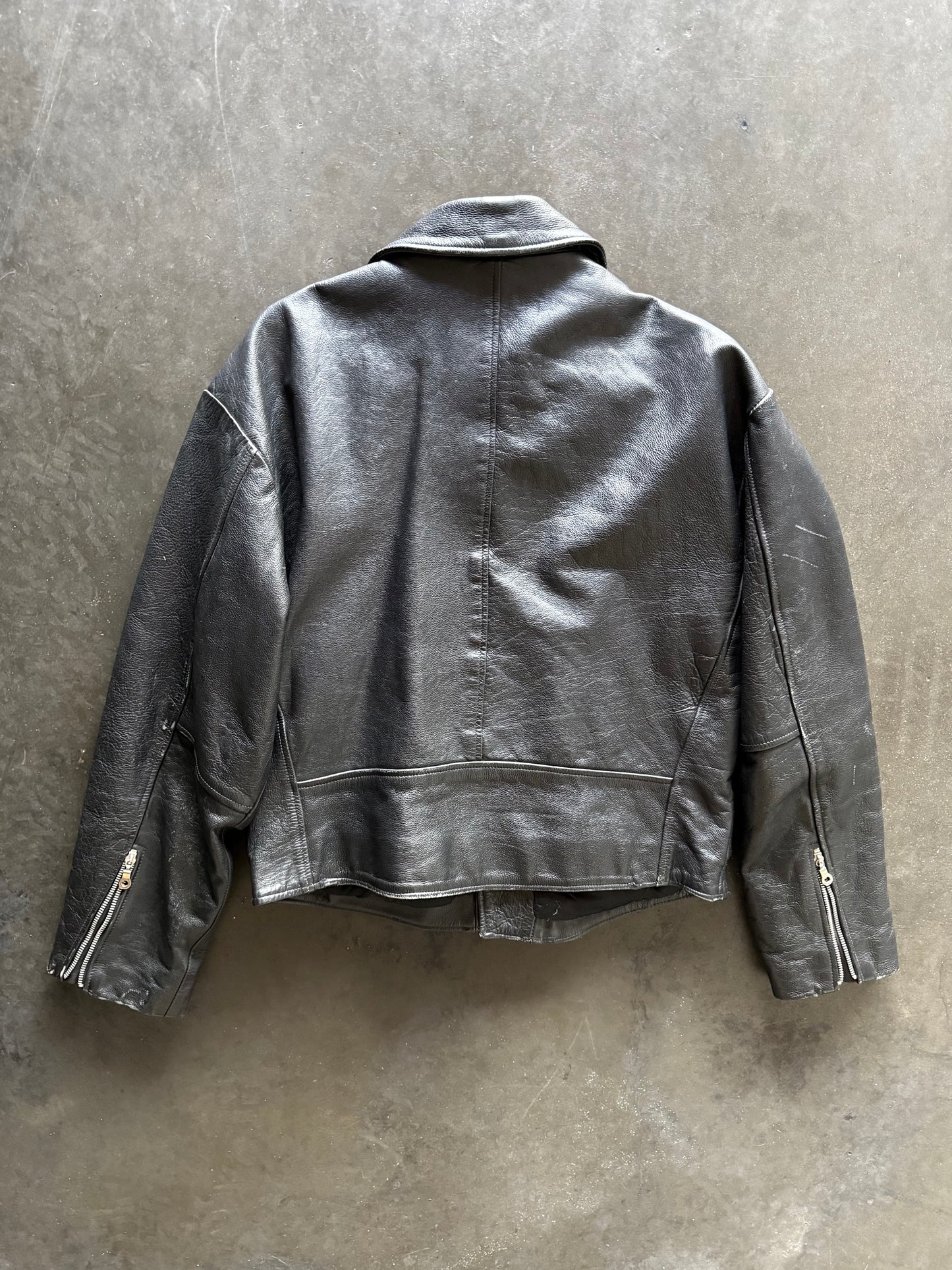 80’s Powerhouse Biker Leather Jacket