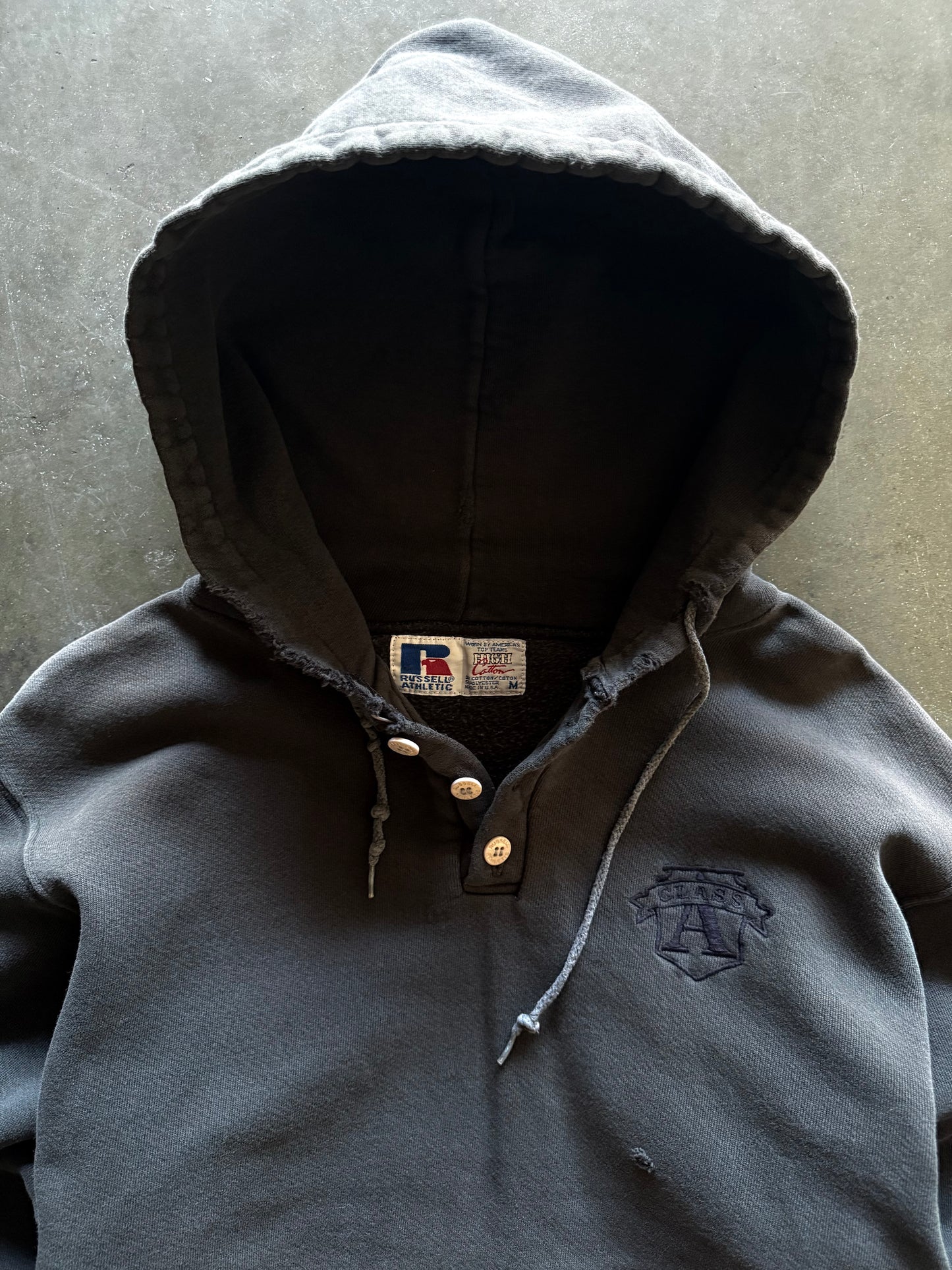 90’s Russell Class A Hooded Sweatshirt