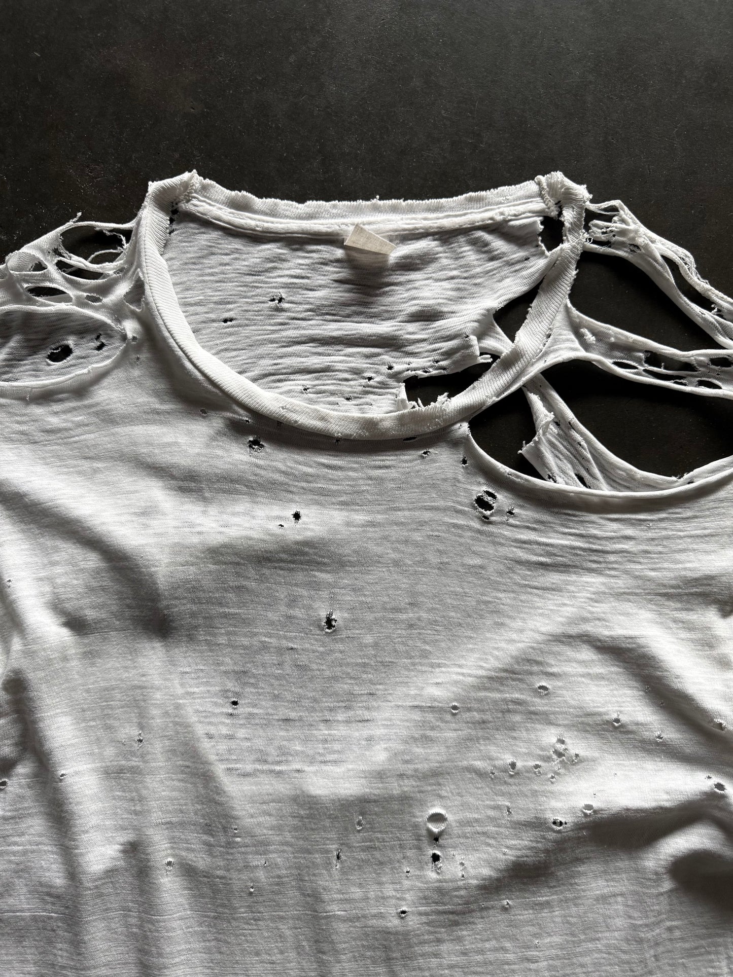 60’s Thrashed Blank White Shirt