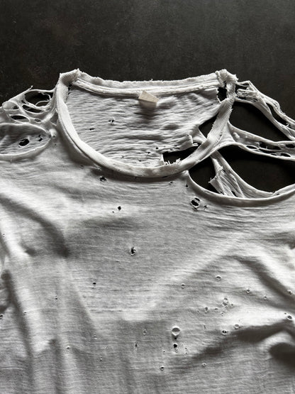60’s Thrashed Blank White Shirt