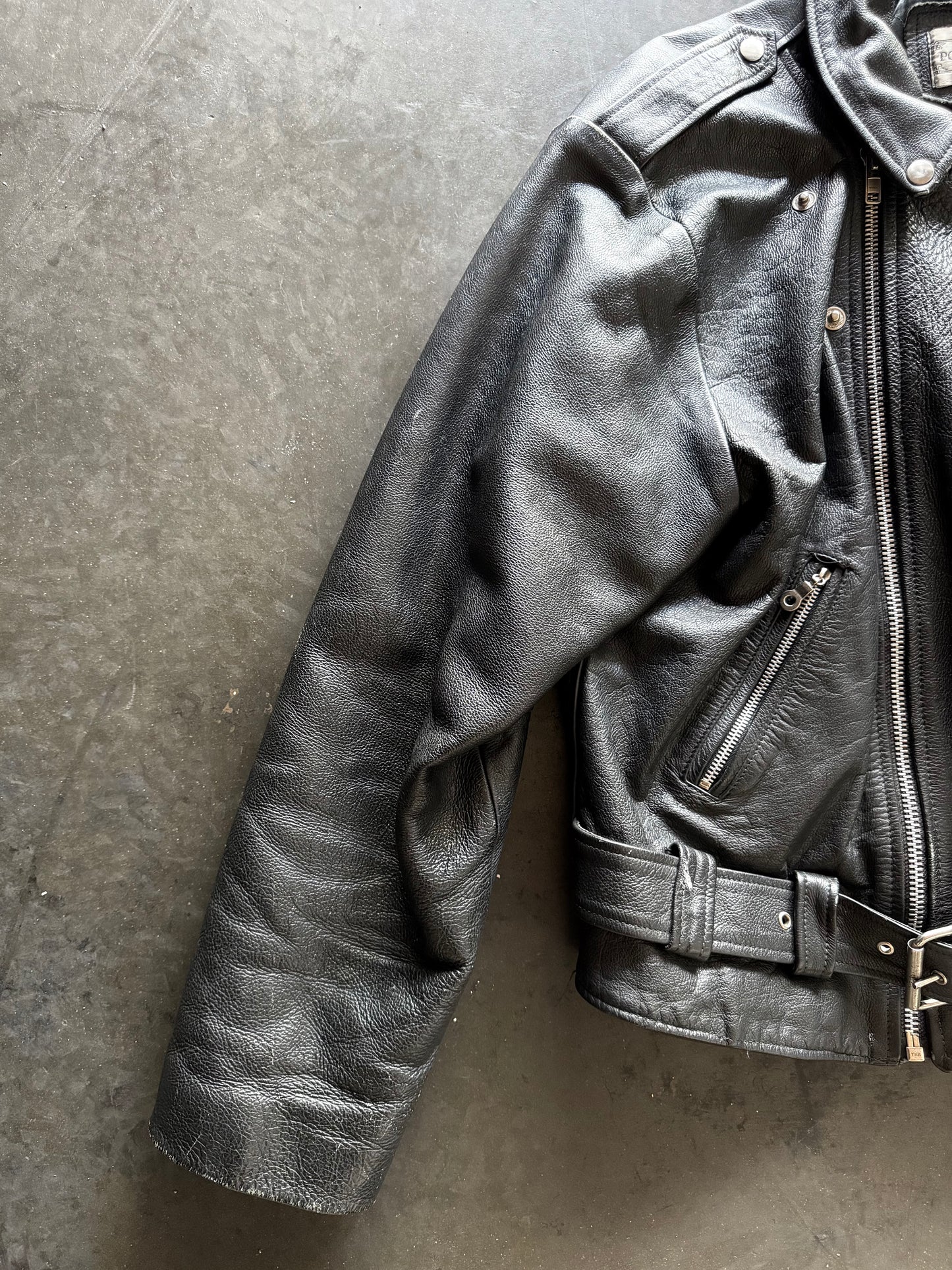 80’s Powerhouse Biker Leather Jacket