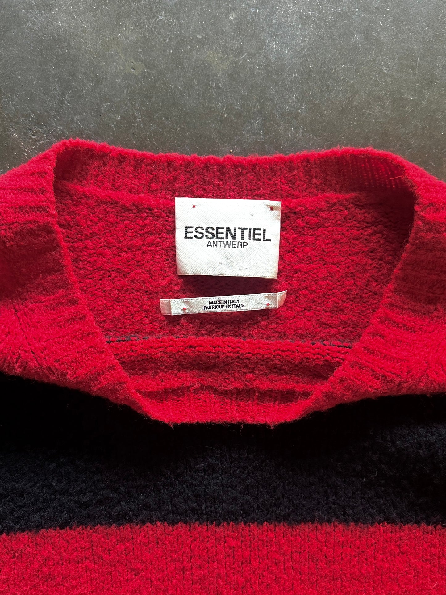 2000’s Essentiel Antwerp Striped Knit Sweatshirt