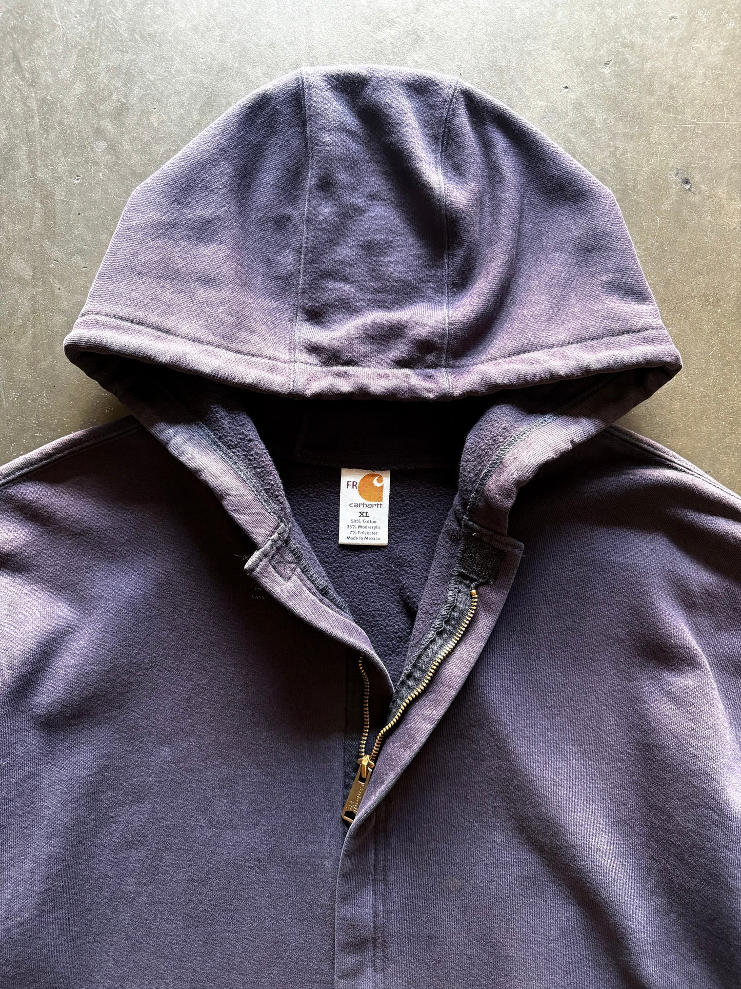 2000’s Carhartt FR Zip Up Hooded Sweatshirt