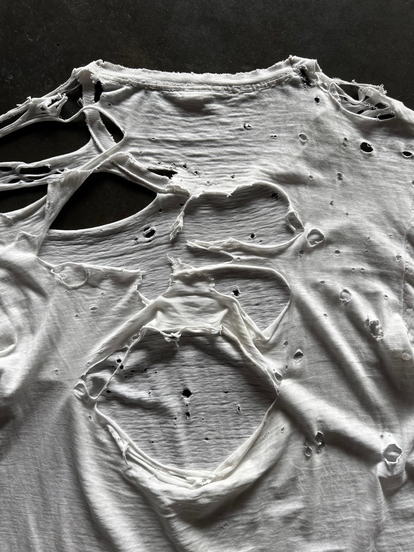 60’s Thrashed Blank White Shirt