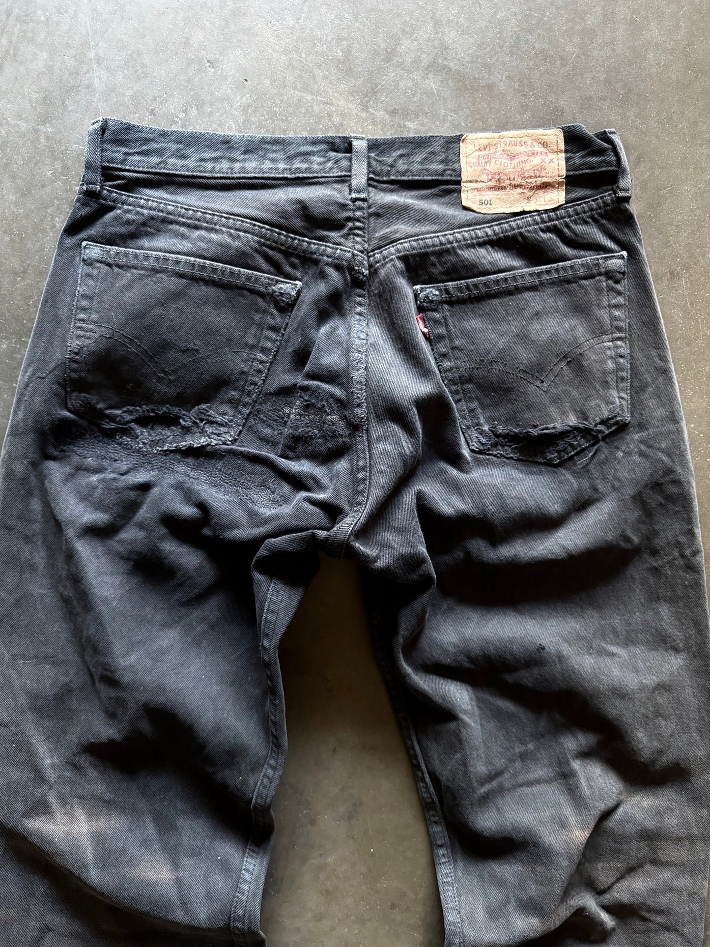 2000’s Thrashed & Repaired Levi’s Jeans
