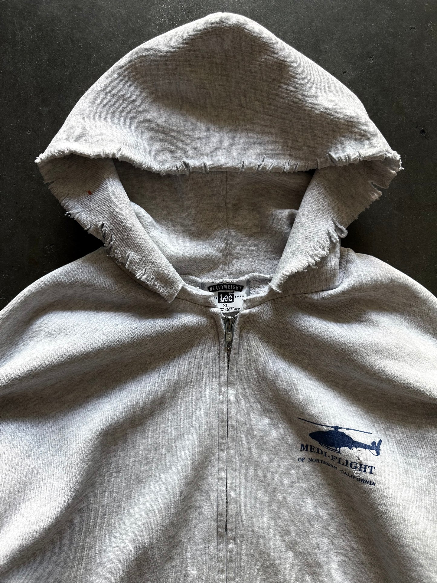 90’s Medi-Flight Zip Up Hooded Sweatshirt