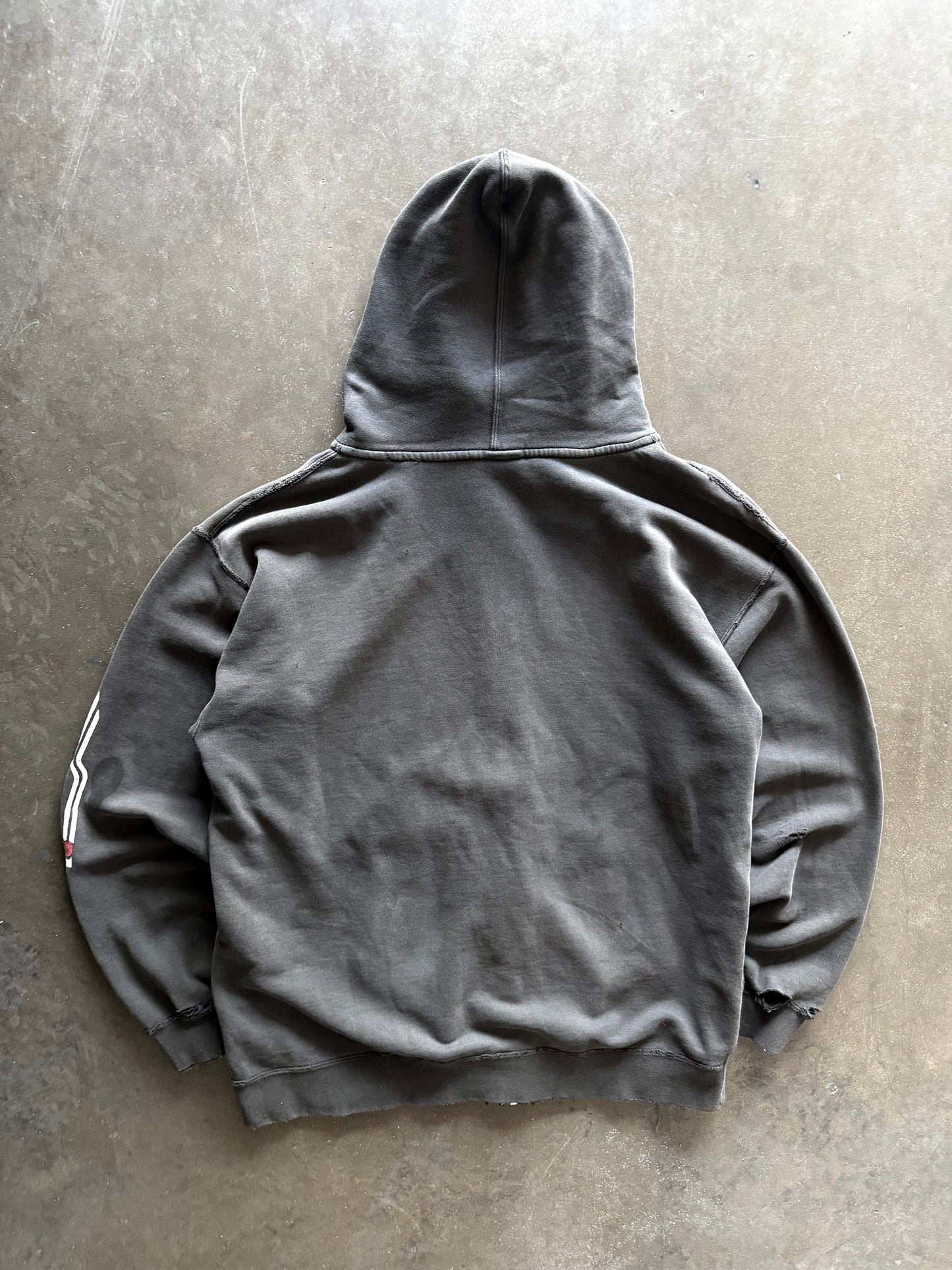 2000’s Distressed Burton Snowboards Zip Up Hooded Sweatshirt