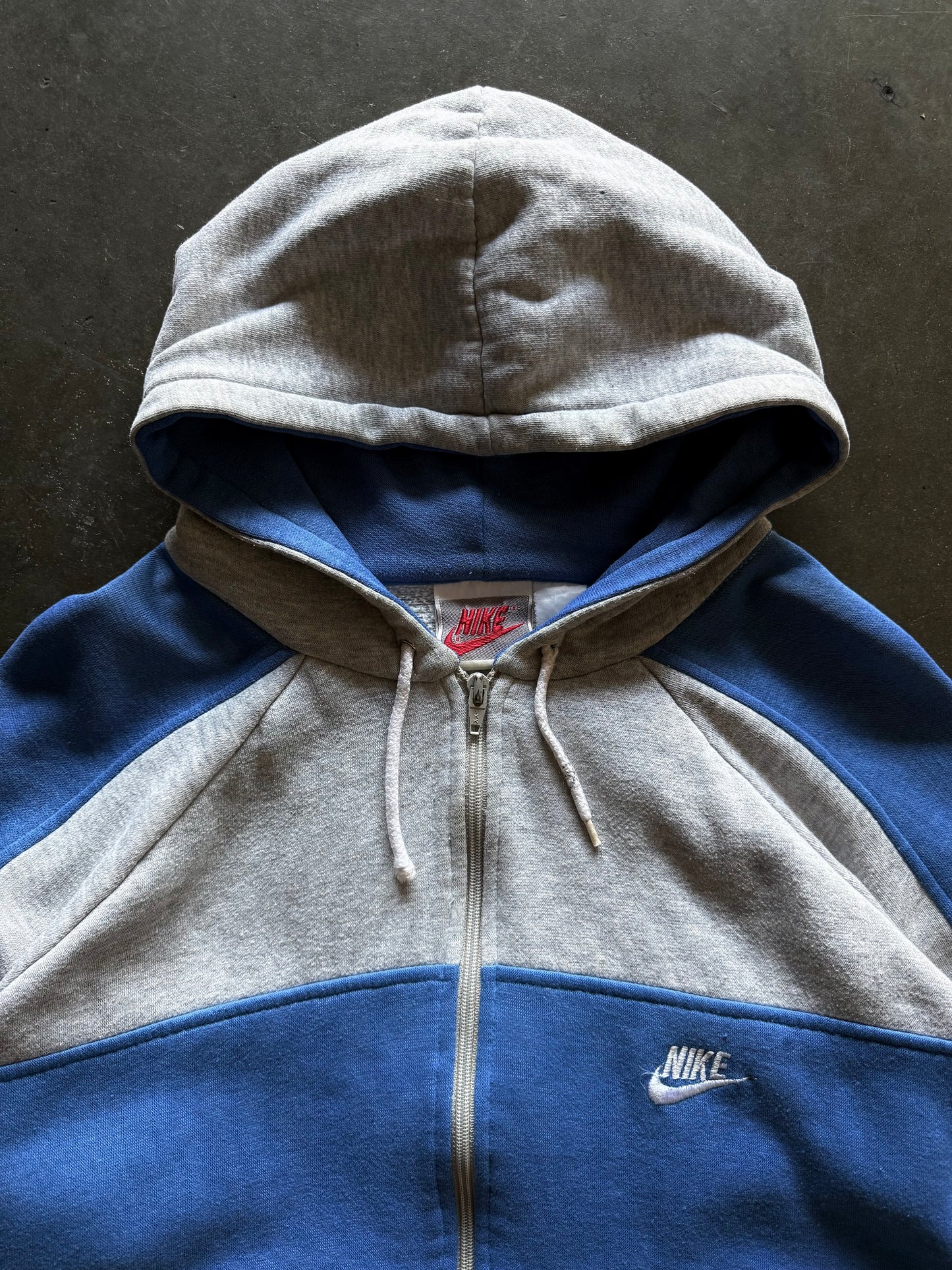 80’s Nike Color Block Zip Up Sweatshirt