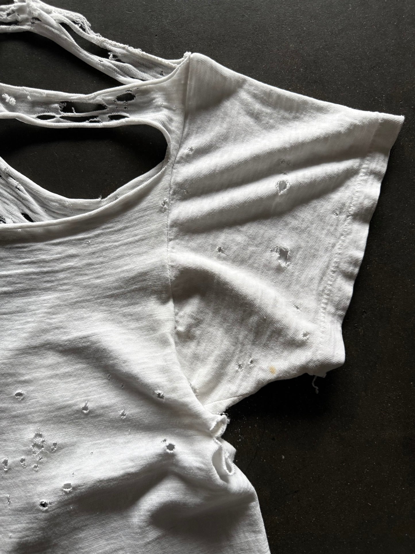 60’s Thrashed Blank White Shirt