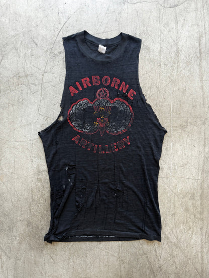 80’s Thrashed Airborne Artillery Sleeveless Shirt
