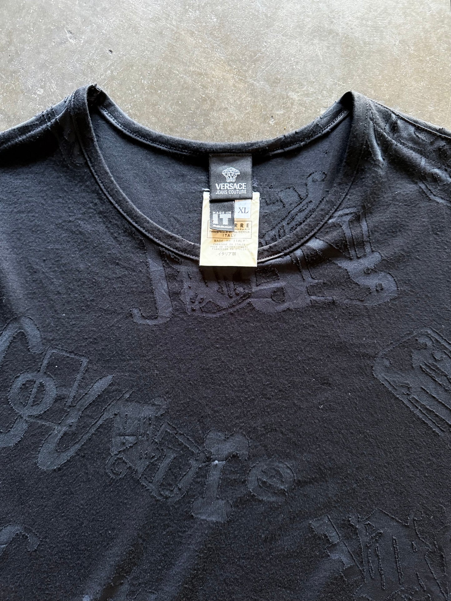 2000’s Versace Jeans Couture Emboss Sleeveless Top