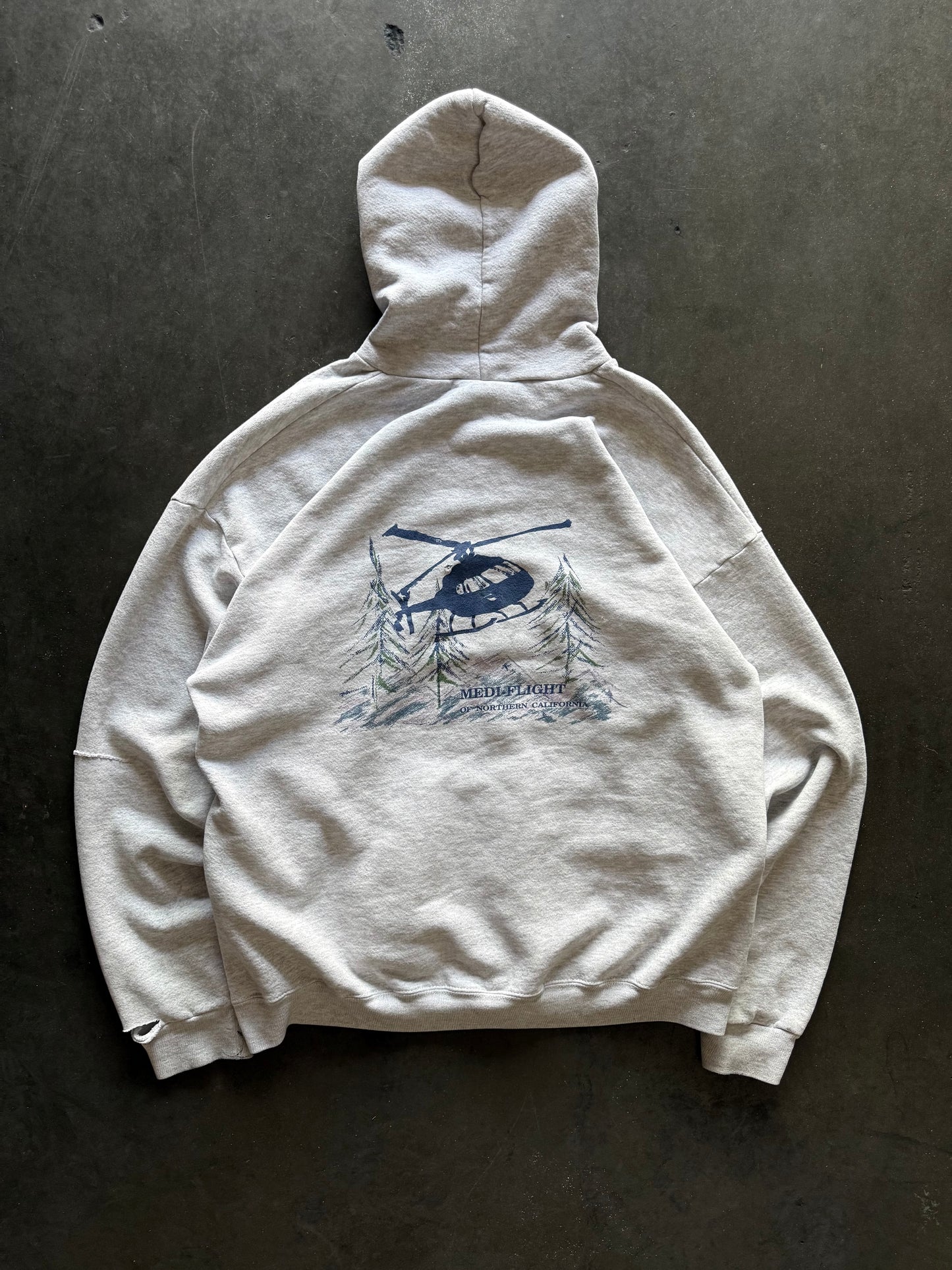 90’s Medi-Flight Zip Up Hooded Sweatshirt