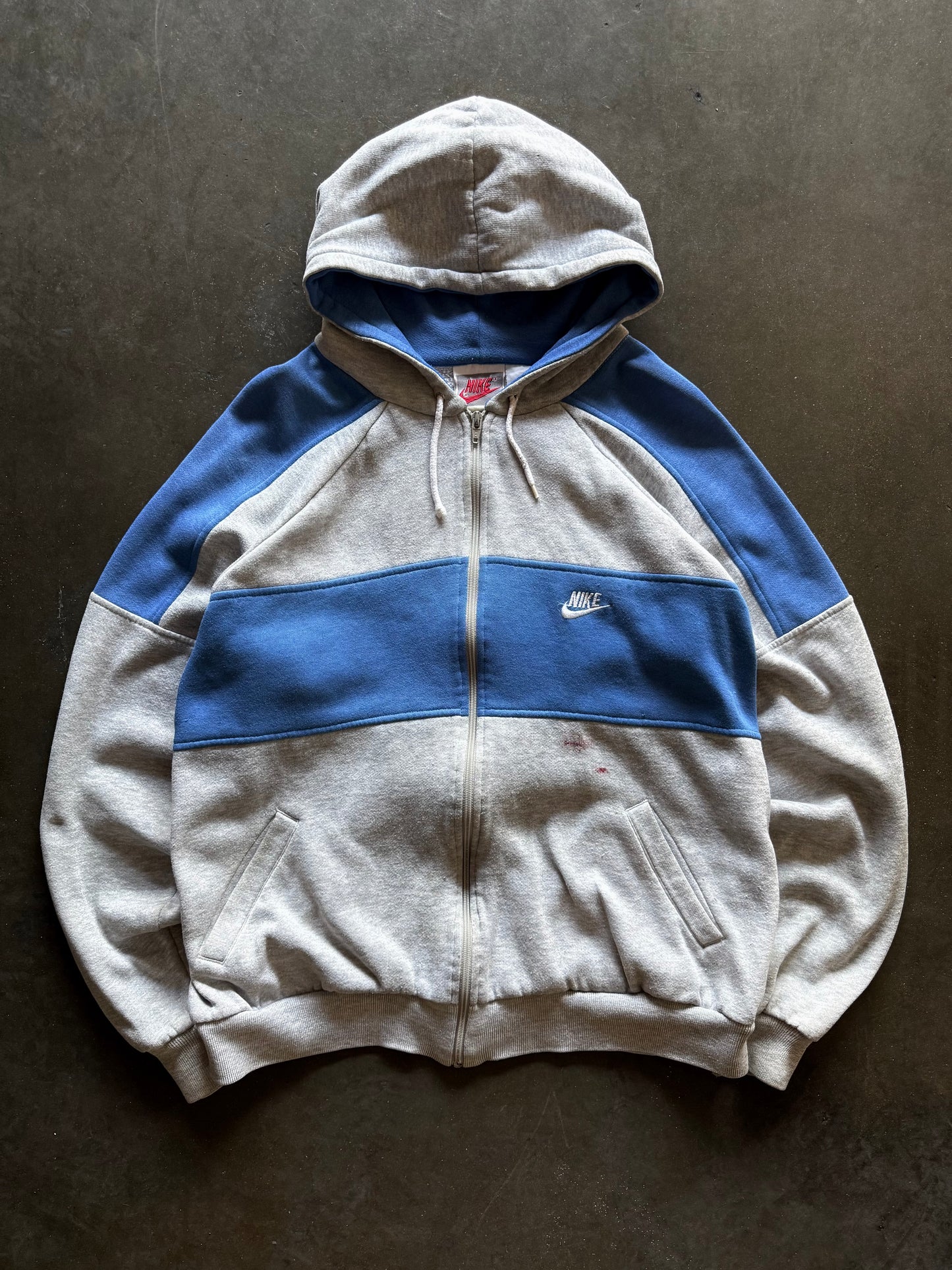 80’s Nike Color Block Zip Up Sweatshirt