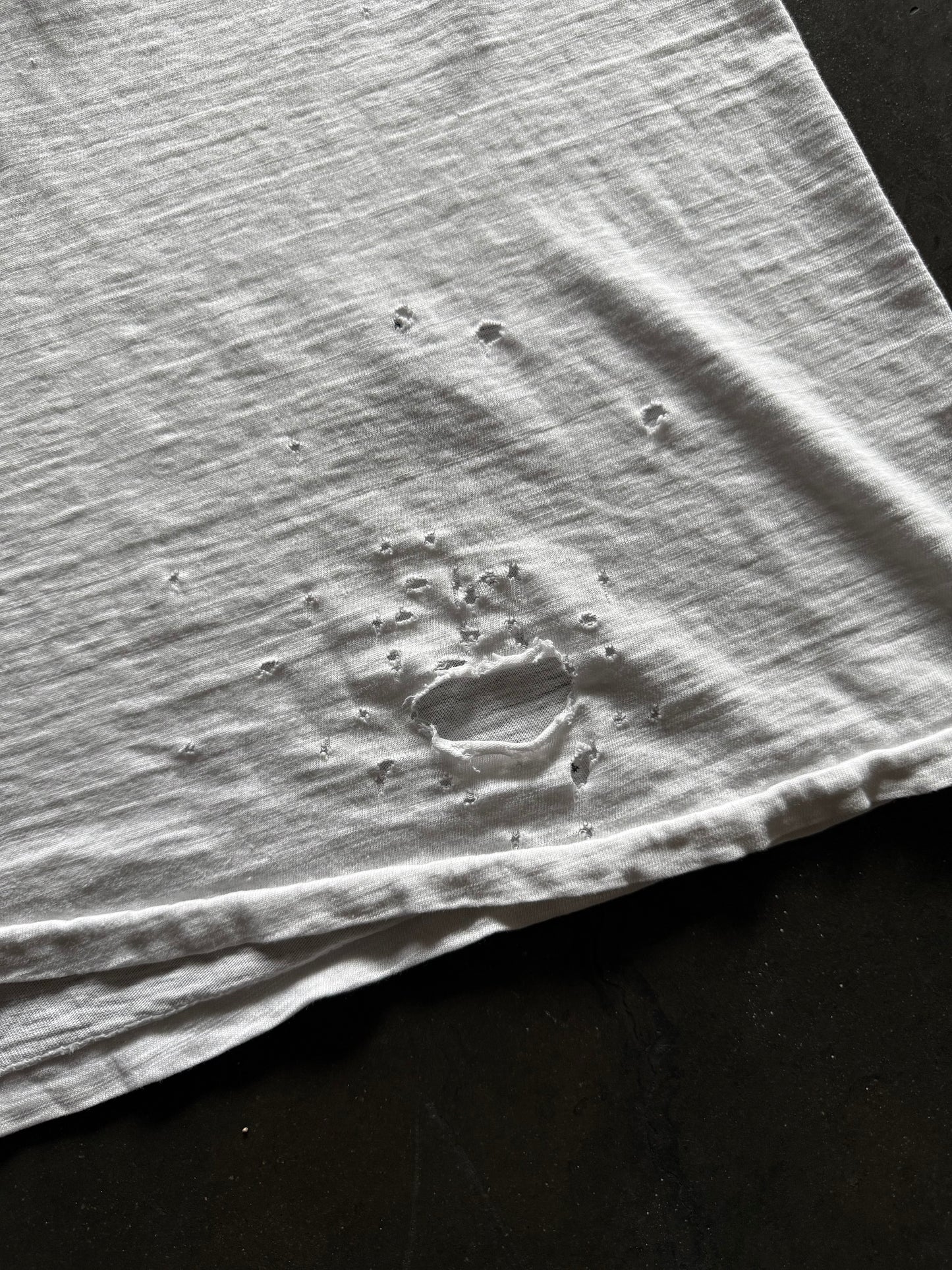 60’s Thrashed Blank White Shirt