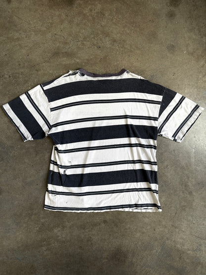 90’s Distressed Striped Ringer Shirt