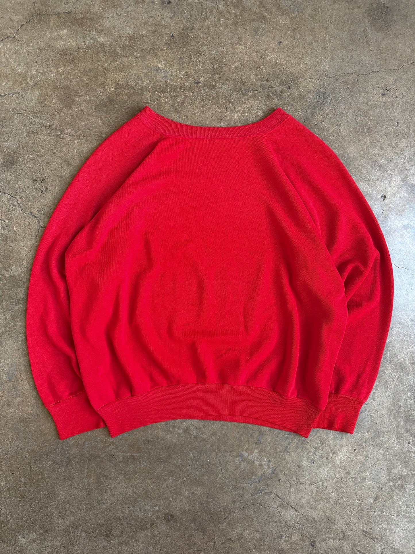80’s Cherry Red Crewneck Sweatshirt