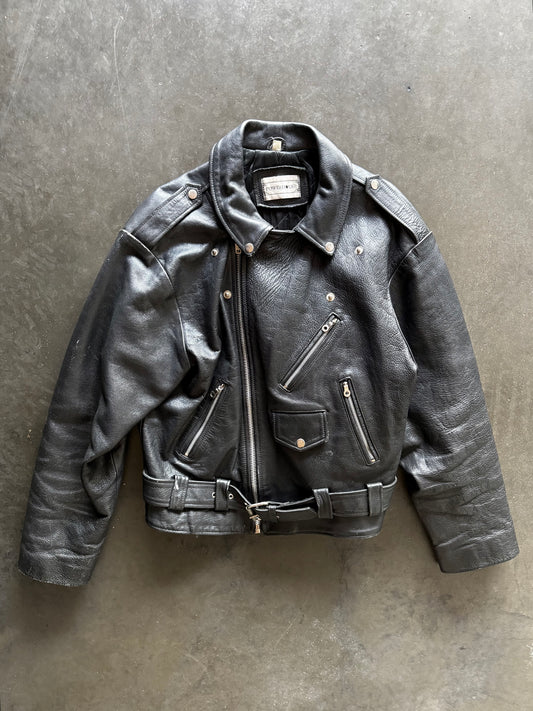 80’s Powerhouse Biker Leather Jacket