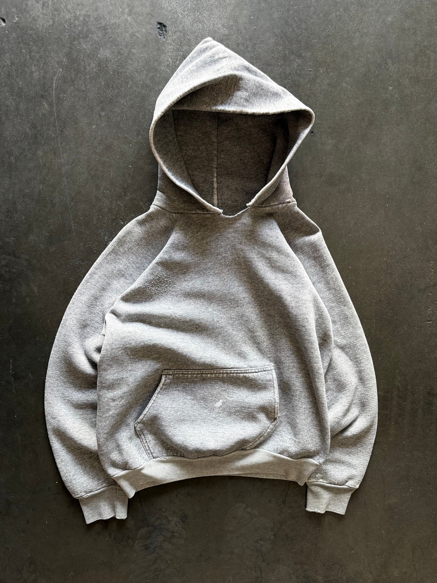 80’s Blank Two Tone Hooded Sweatshirt