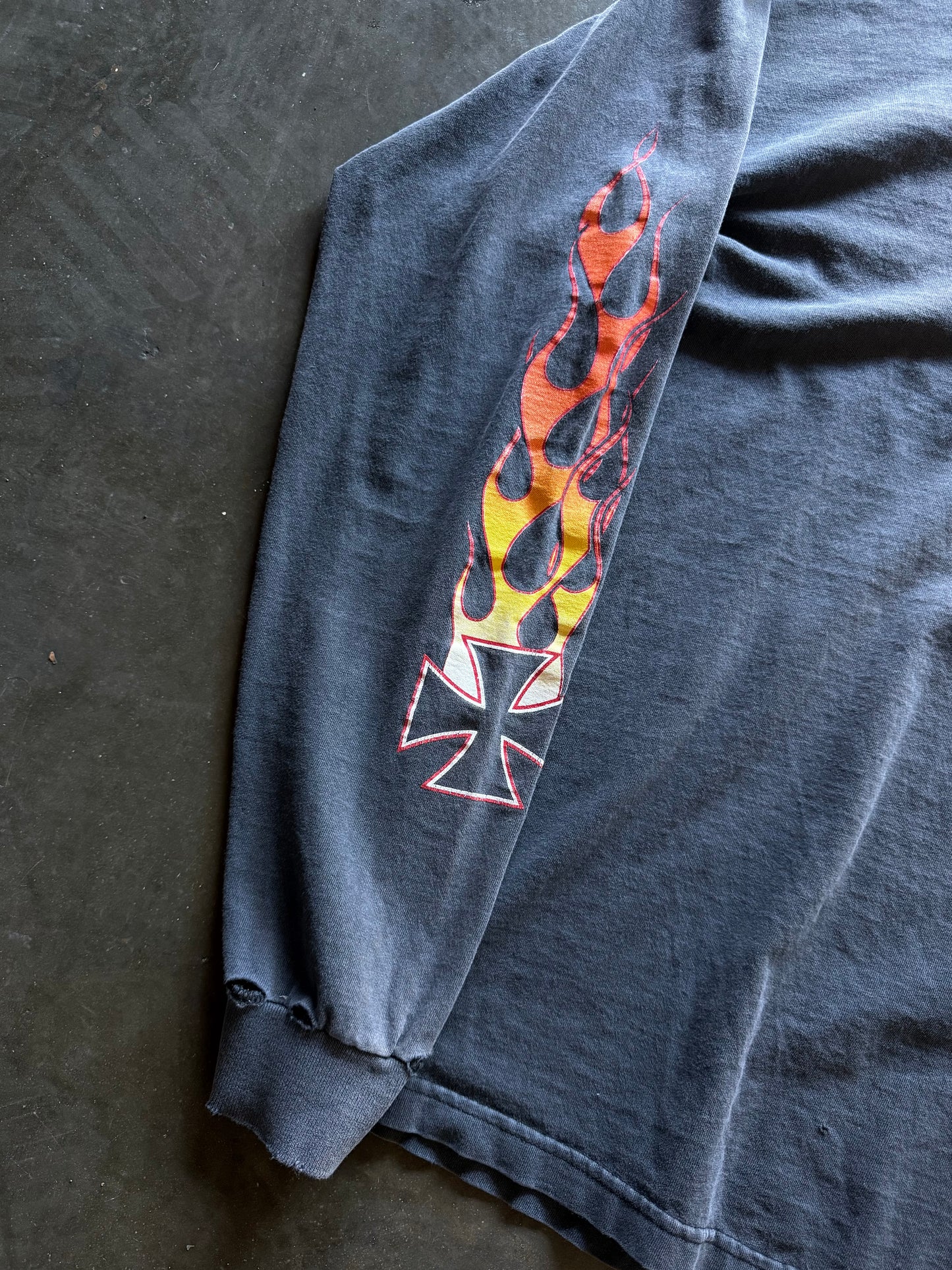 2000’s Sunfaded Flaming Cross LS Shirt